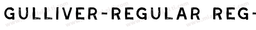 Gulliver-Regular Reg字体转换